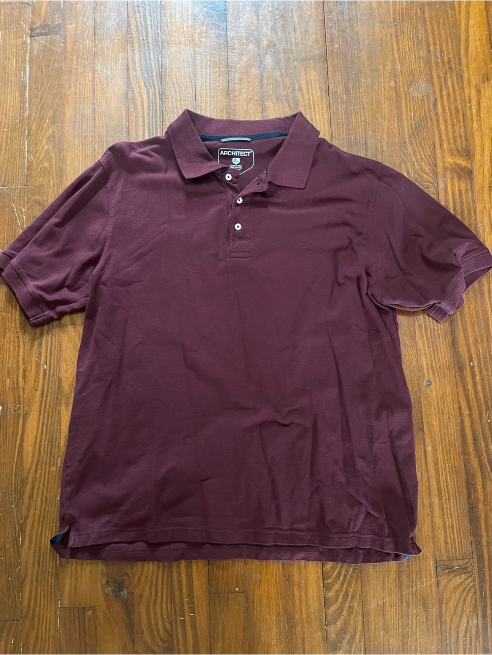 Architect Men's Maroon Short-Sleeve Polo